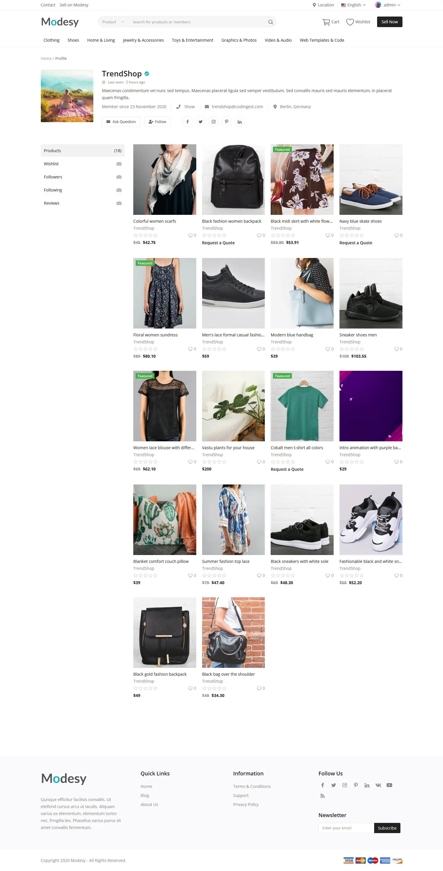 Modesy v2.5 - Marketplace & Classified Ads Script - nulled