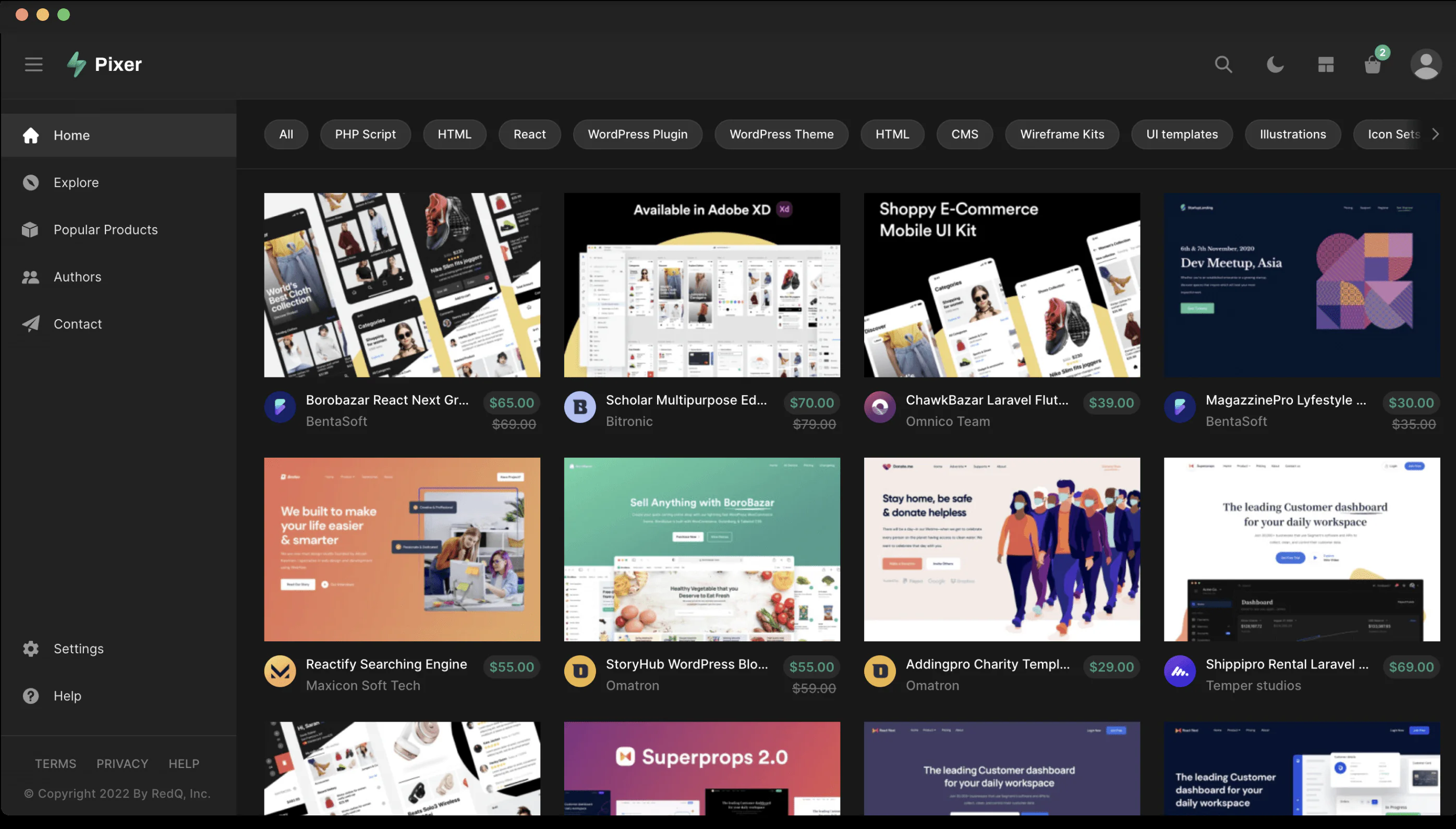 Pixer v6.7.0 - React Laravel Ecommerce Multivendor Digital Marketplace - nulled