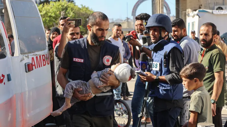 Shocking scenes are coming from the bombings in the Gaza Strip By Israel image